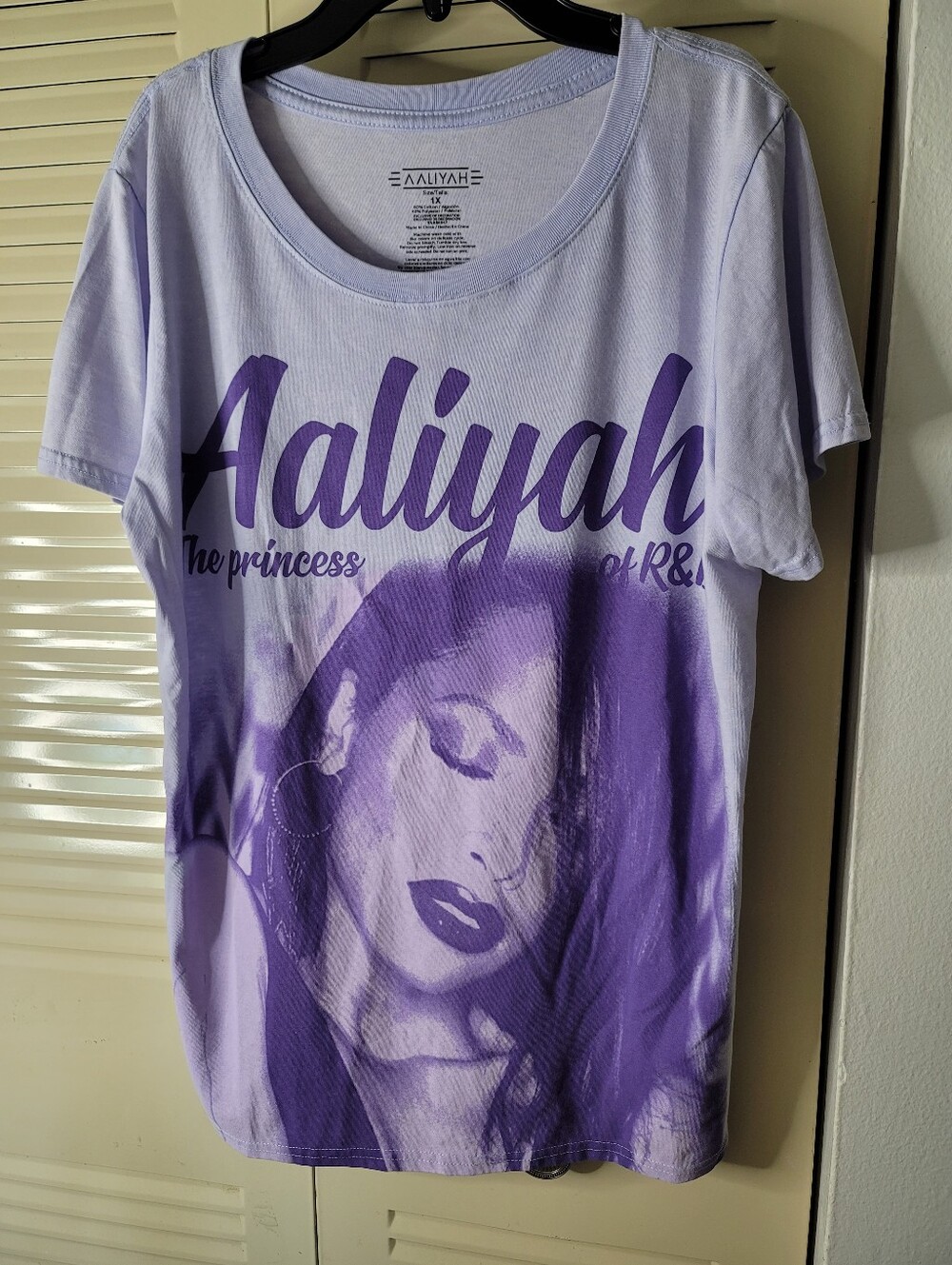 Aaliyah, The Princess of R&B T-shirt size 1x